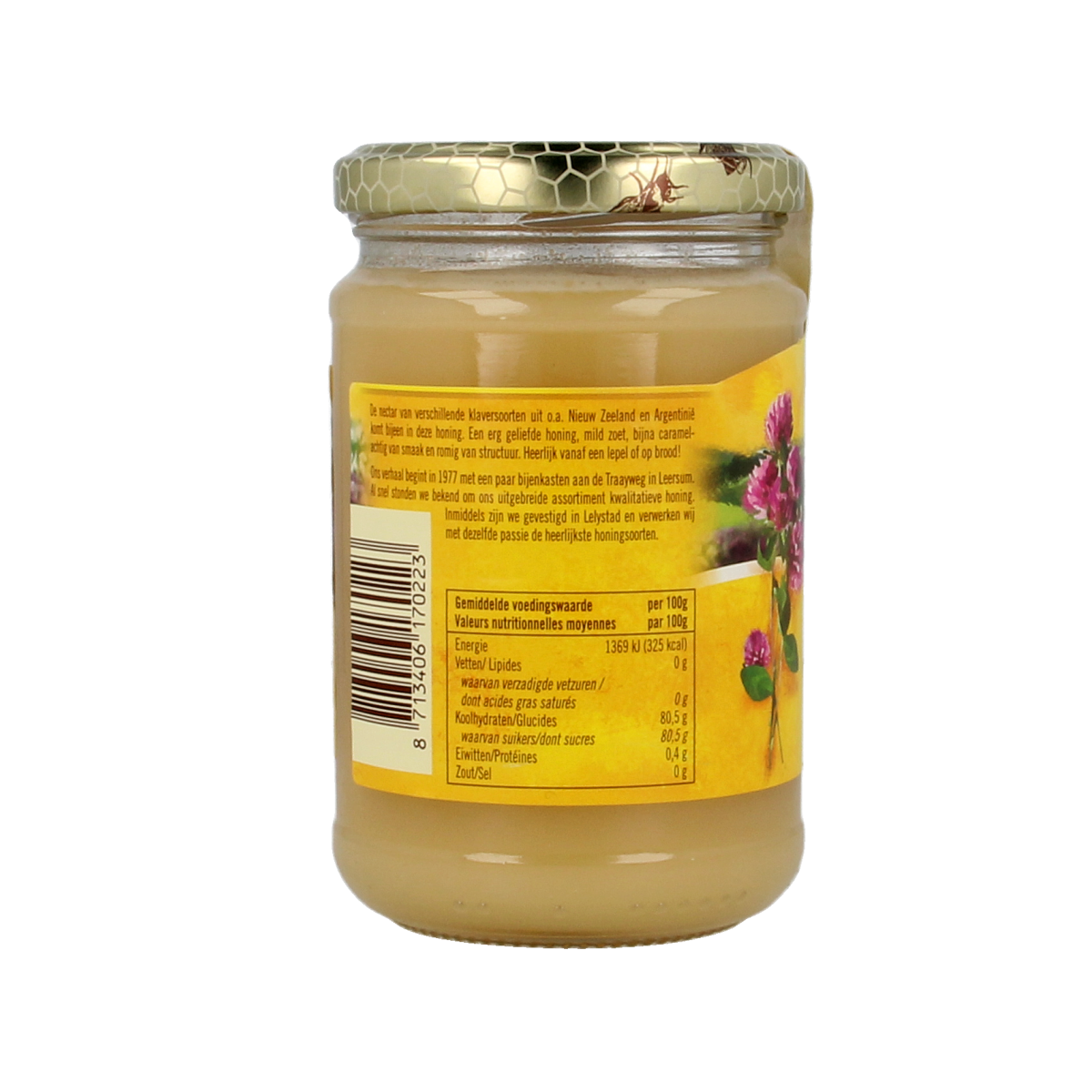 de Traay Klaverhoning creme 350.00 Gram