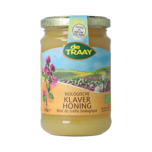 de Traay Klaver- met bloemenhoning bio 350.00 Gram
