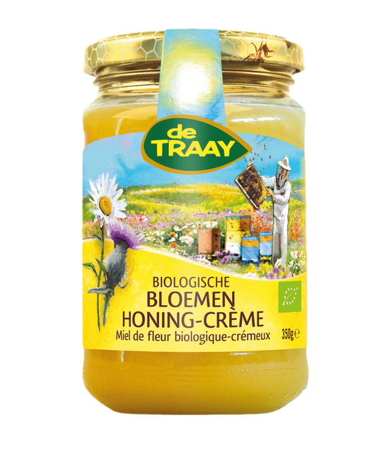 de Traay Bloemen honing creme bio 350.00 Gram