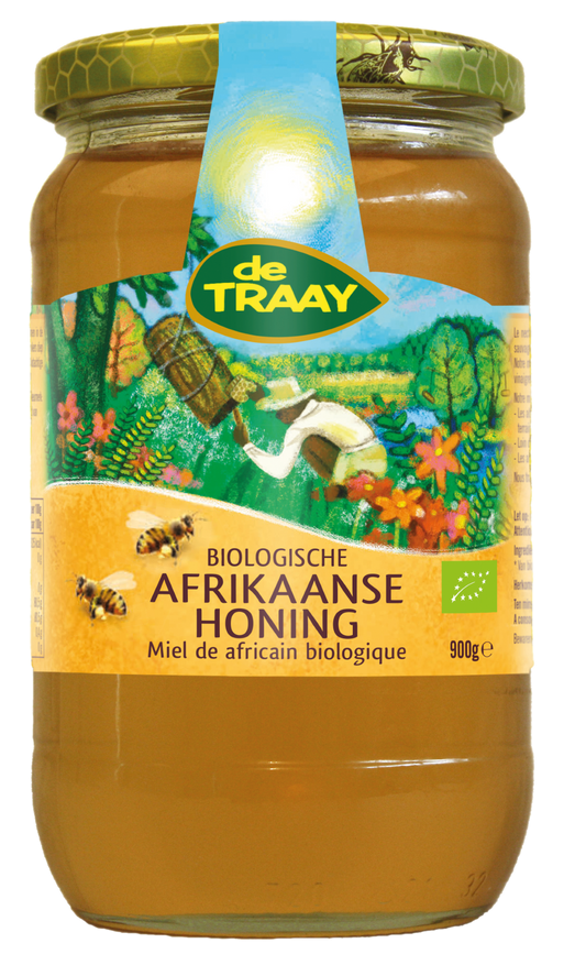 de Traay Afrikaanse honing bio 900.00 Gram