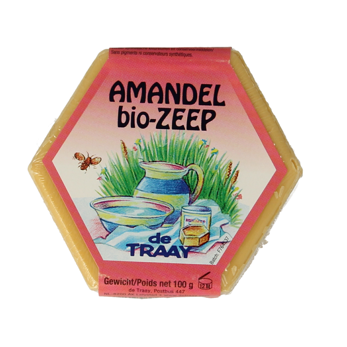de Traay Zeep amandel bio 100.00 Gram