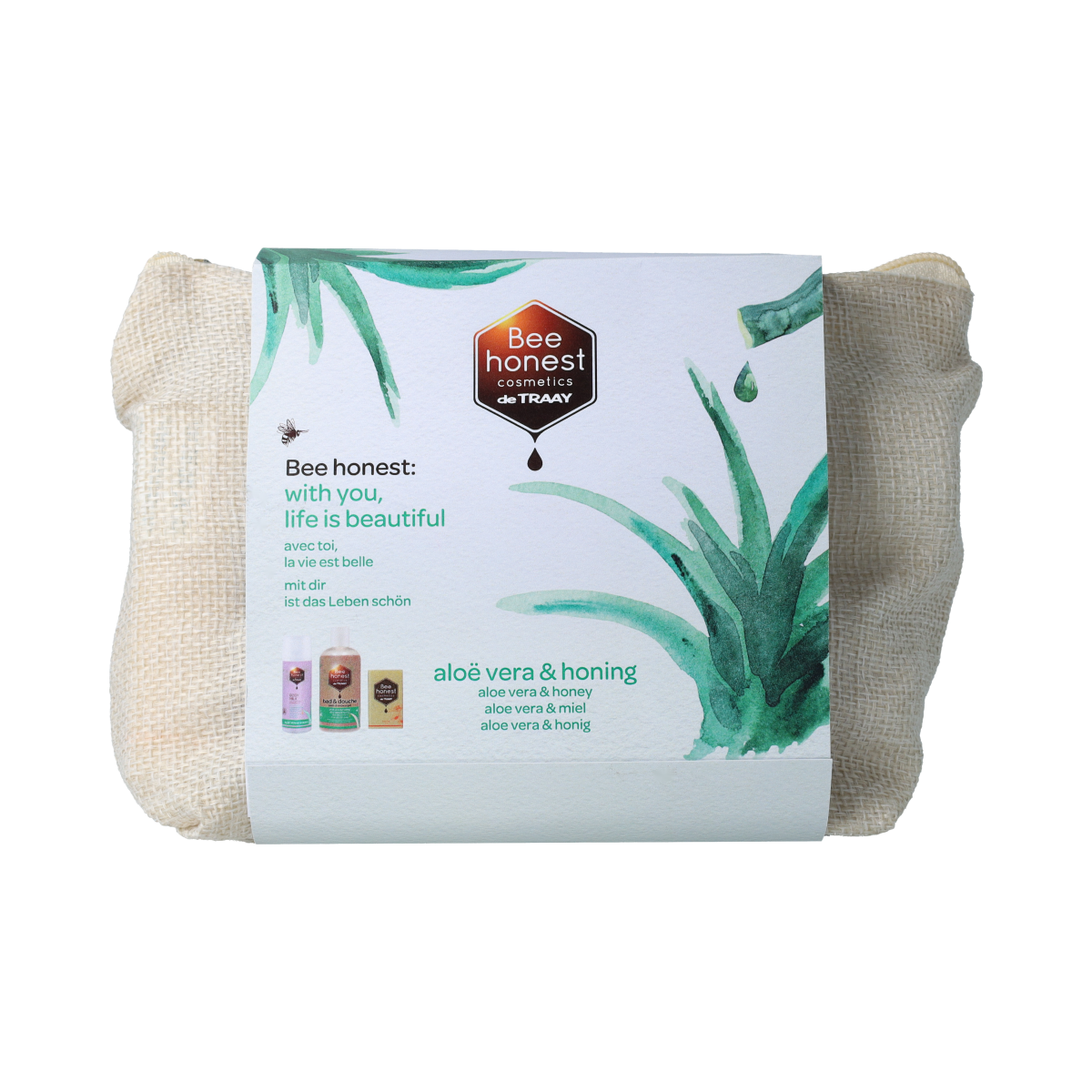 Traay Bee Honest Geschenkverpakking aloe vera 1.00 Set