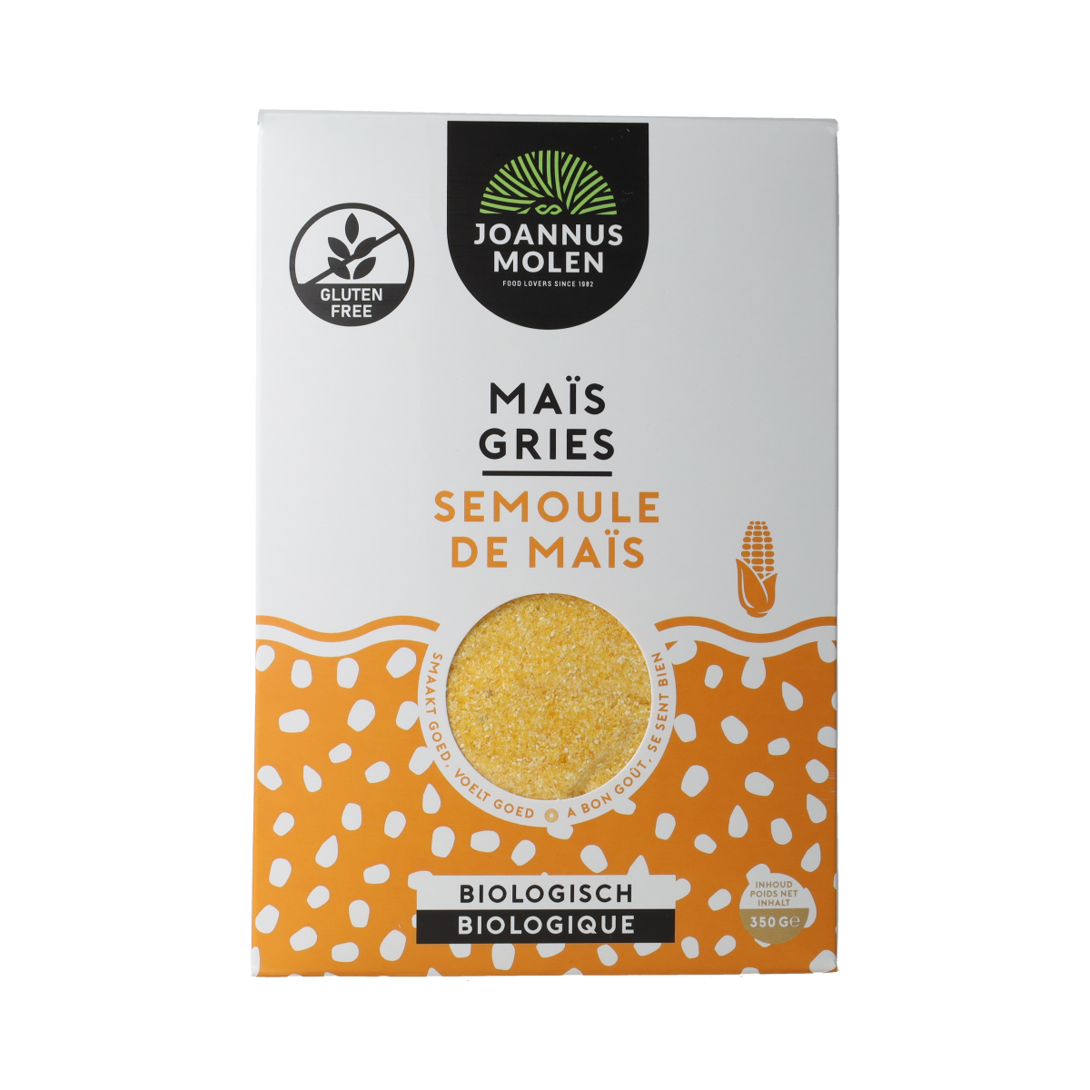 Joannusmolen Polenta/maisgries eerste keuze bio 350.00 Gram