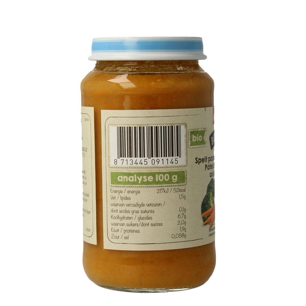 Biobim Speltpasta groente 10+ maanden demeter bio 220.00 Gram