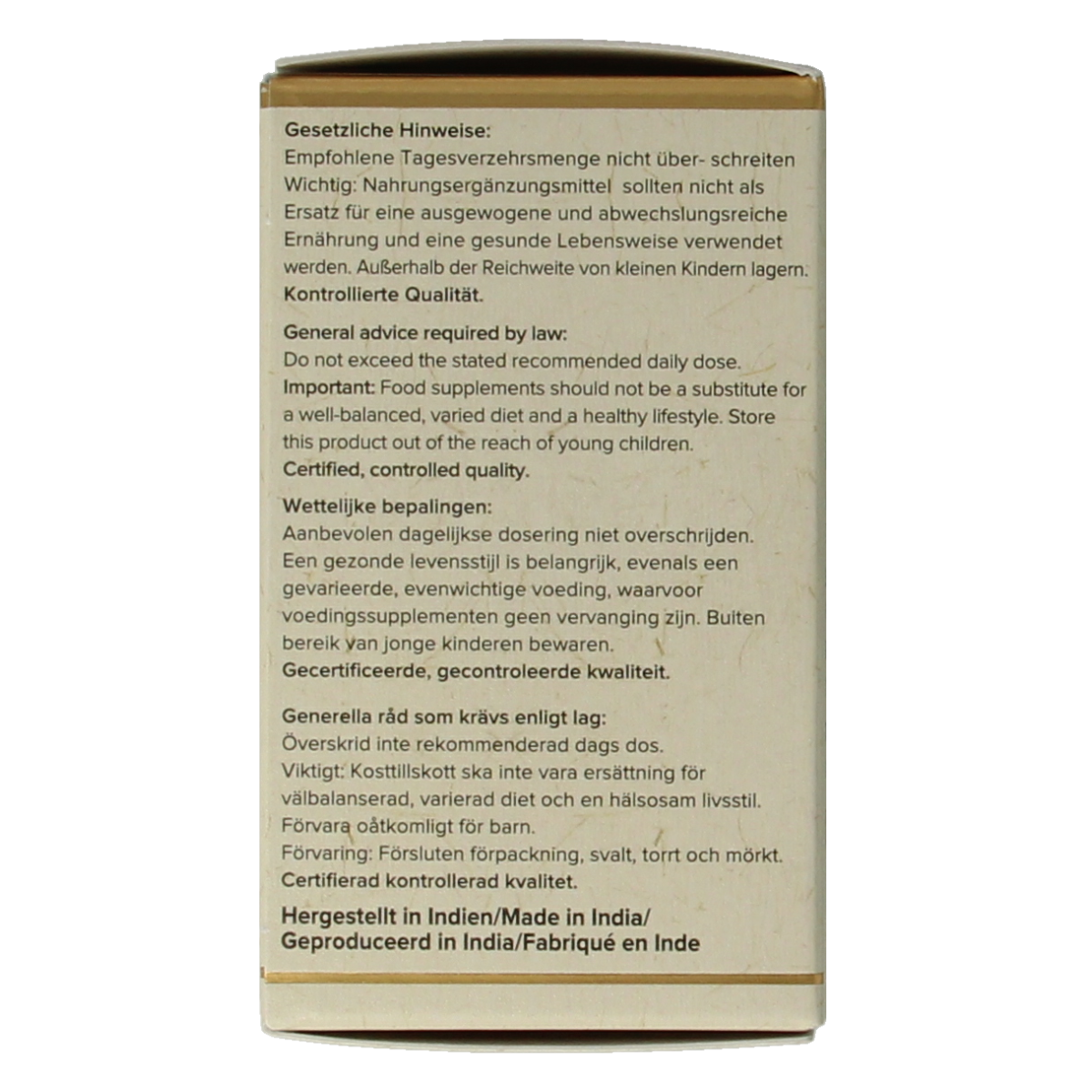Maharishi Ayurv Neem bio tablets, herbal supplement in a white bottle with label, designed for natural health support.