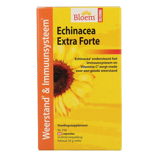 Bloem Echinacea extra herbal supplement capsules, 60-count, natural herbal remedy for immune support.