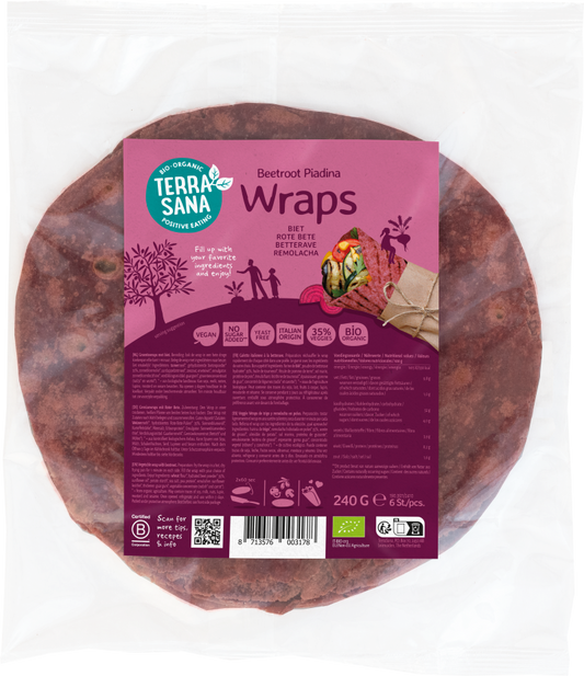 TerraSana Groentewrap biet  bio 240 Gram