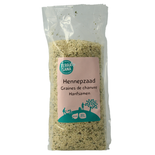 TerraSana RAW Hennepzaad gepeld bio 500.00 Gram