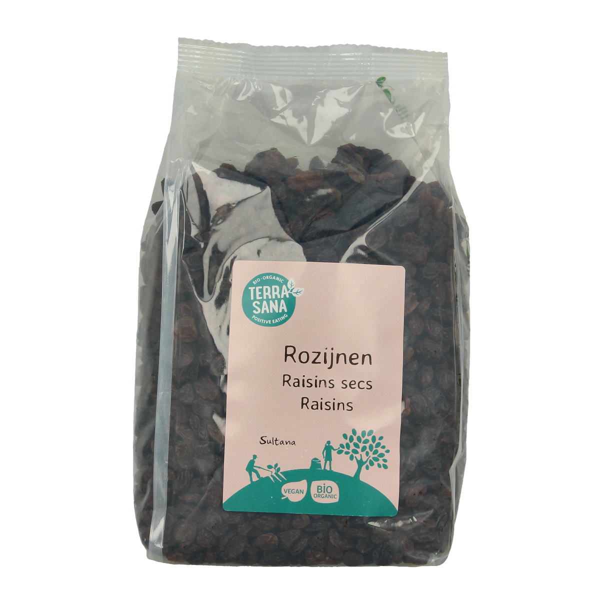 TerraSana RAW rozijnen sultana bio 1.00 Kilogram
