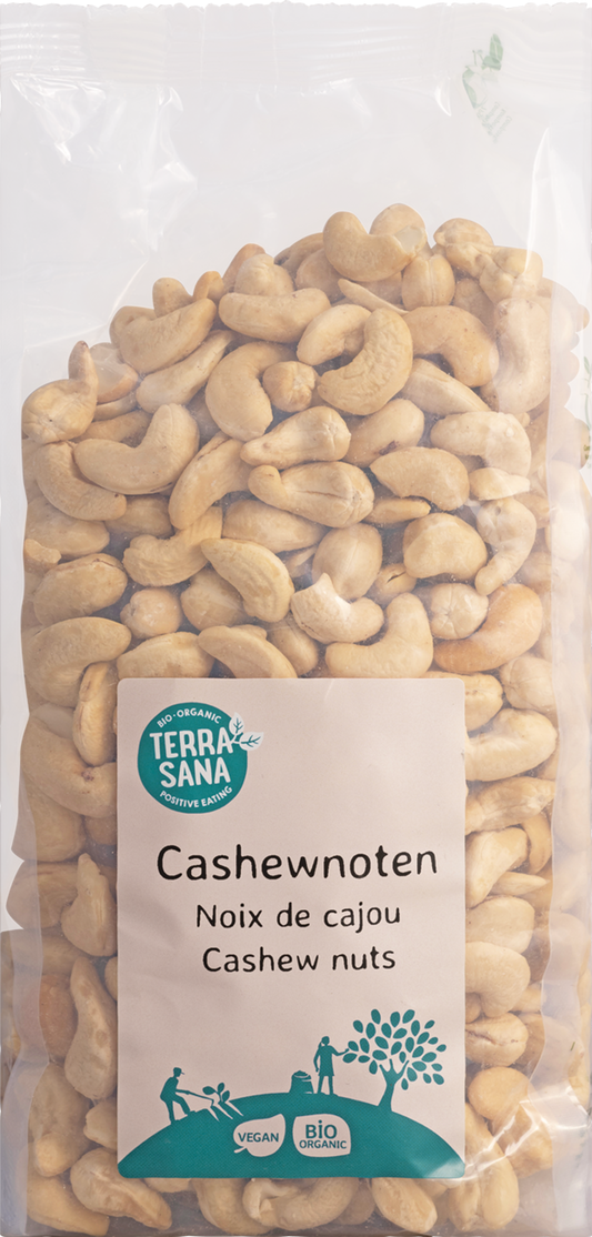 TerraSana Cashewnoten ongeroosterd zonder zout bio 750 Gram