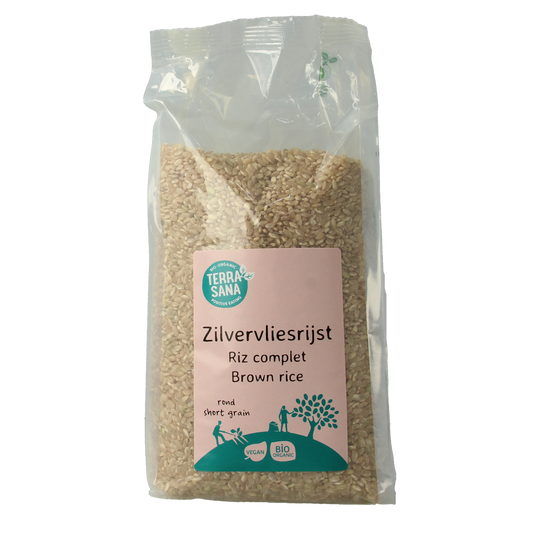 TerraSana Zilvervliesrijst rond bio 1.00 Kilogram