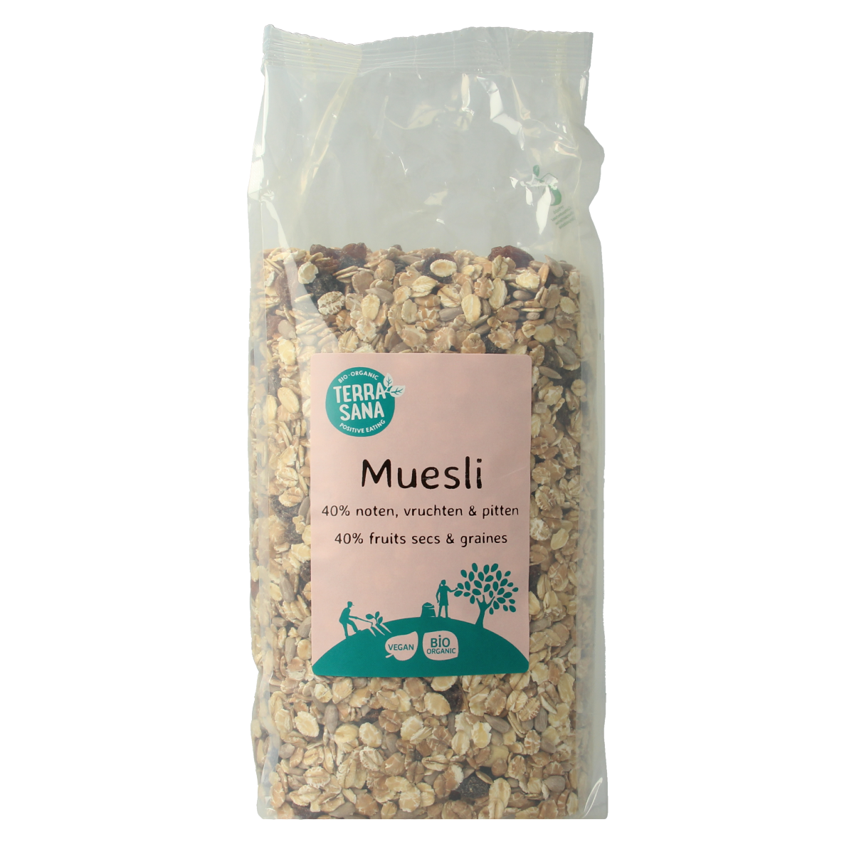 TerraSana Muesli noten & zuidvruchten bio 750.00 Gram
