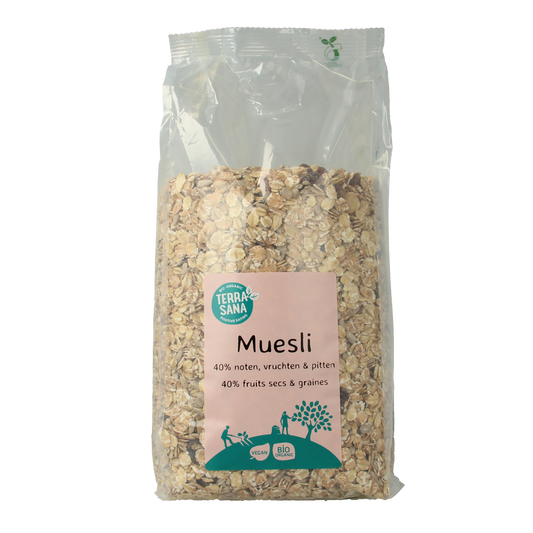 TerraSana Muesli noten & zuidvruchten bio 1.00 Kilogram