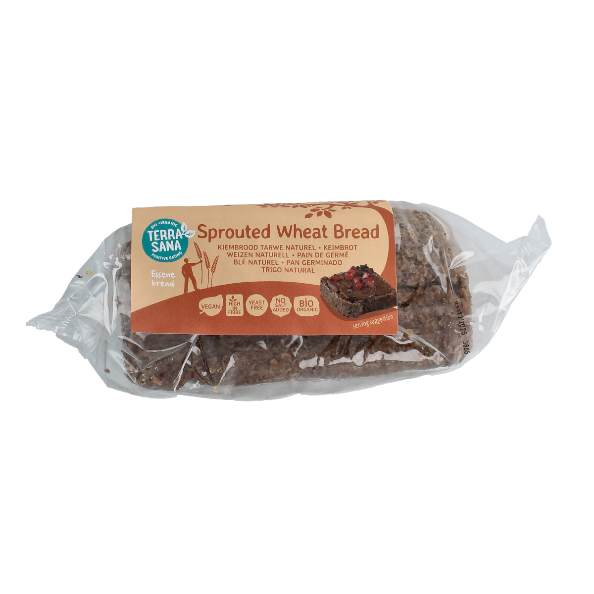 TerraSana Gekiemd natuurbrood met tarwe, 400g, product voor brood en crackers, verse en biologische bakproducten