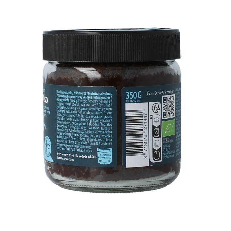 TerraSana Mugi miso ongepasteuriseerd glas bio 350 Gram