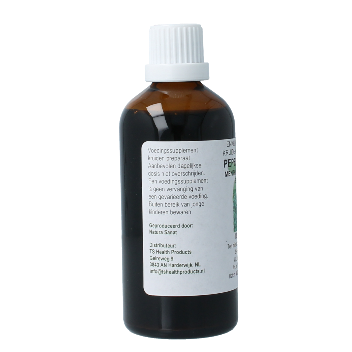 Natura Sanat Mentha piperite / pepermunt tinctuur 100.00 Milliliter