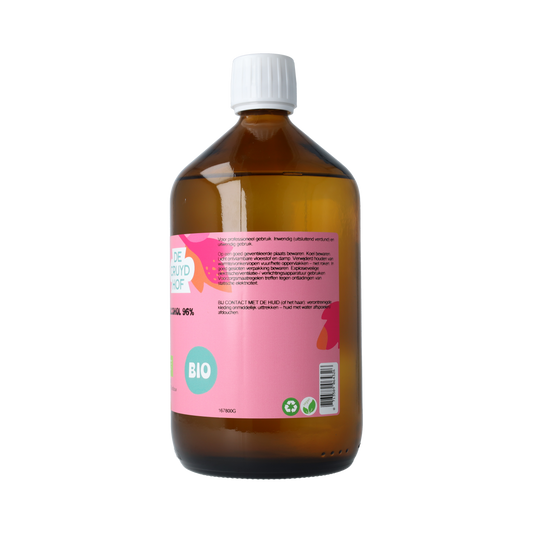 De Cruydhof Alcohol 96% inwendig en uitwendig bio 1.00 Liter