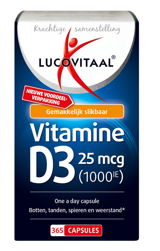 Lucovitaal Vitamine D3 25mcg 365 Capsules