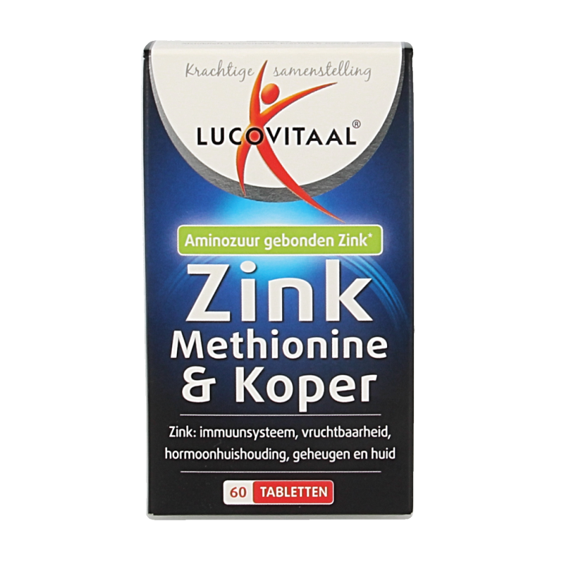 Lucovitaal Zink methionine & koper 60 Tabletten