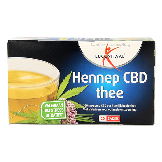 Lucovitaal Hennep CBD thee 20 Zakjes