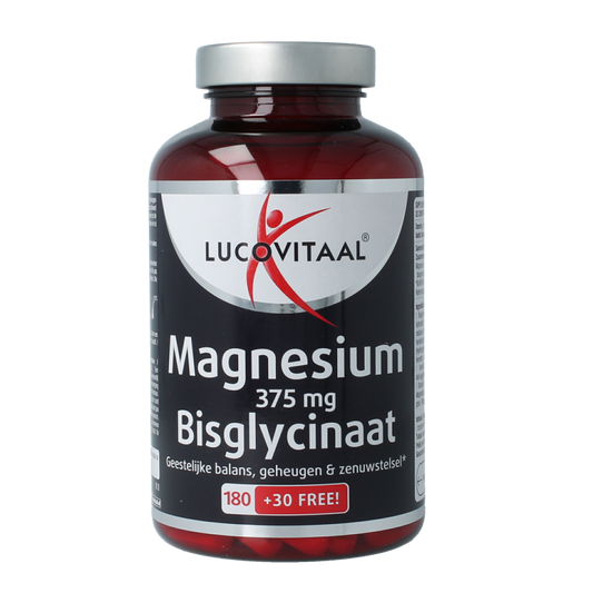 Lucovitaal Magnesium bisglycinaat 375mg 210 Tabletten