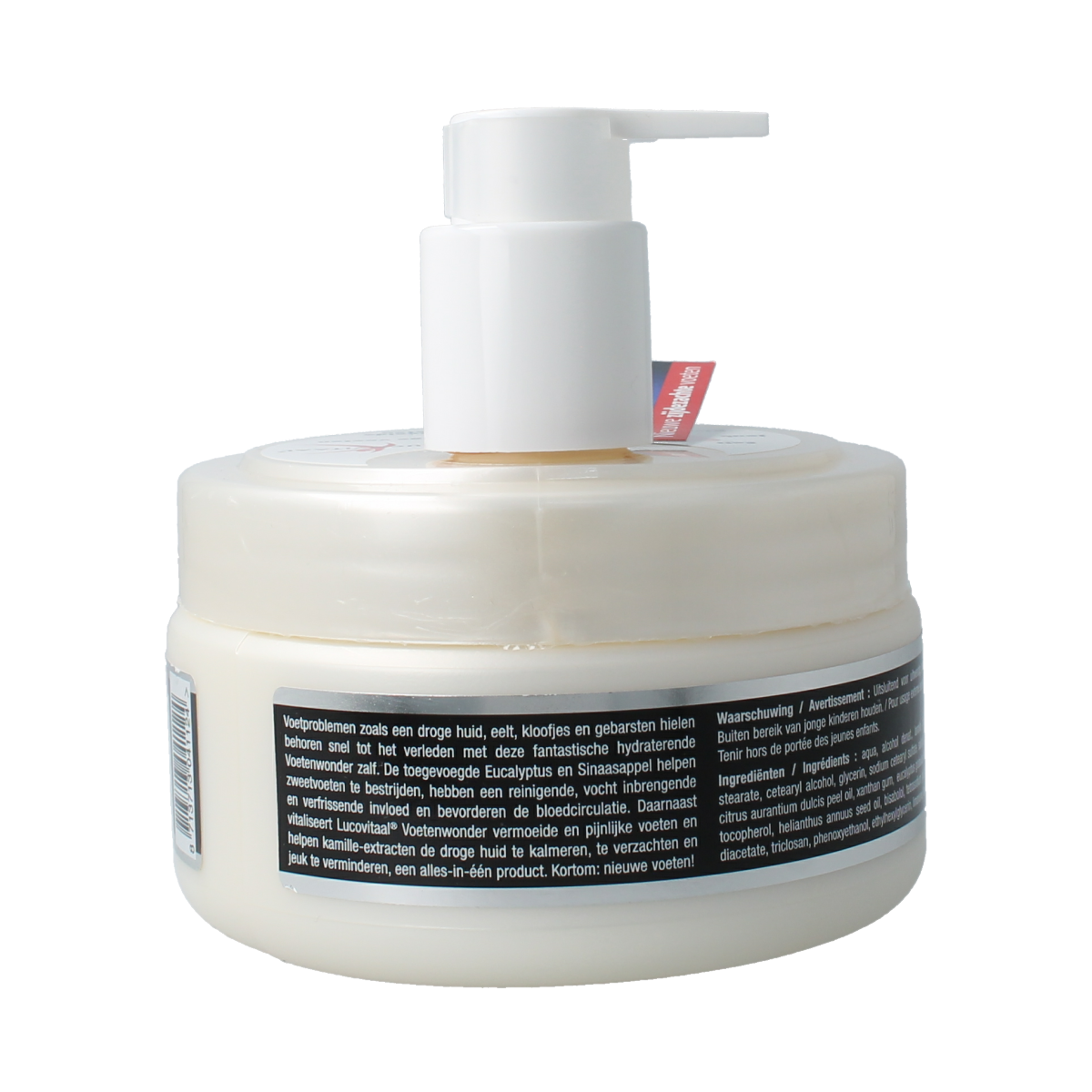 Lucovitaal Voetenwonder foot care cream in a 300ml bottle, moisturizing and soothing foot treatment product.
