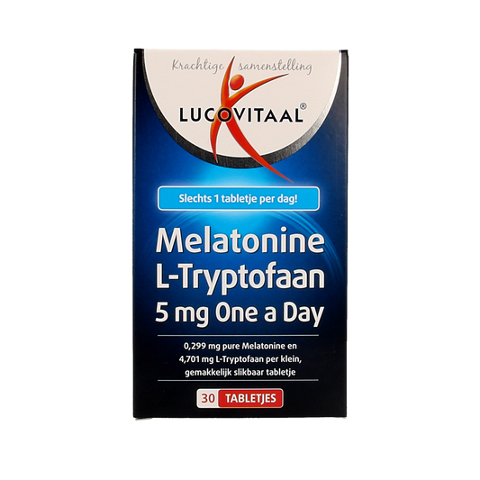 Lucovitaal Melatonine L-Tryptofaan 5mg 30.00 Tabletten