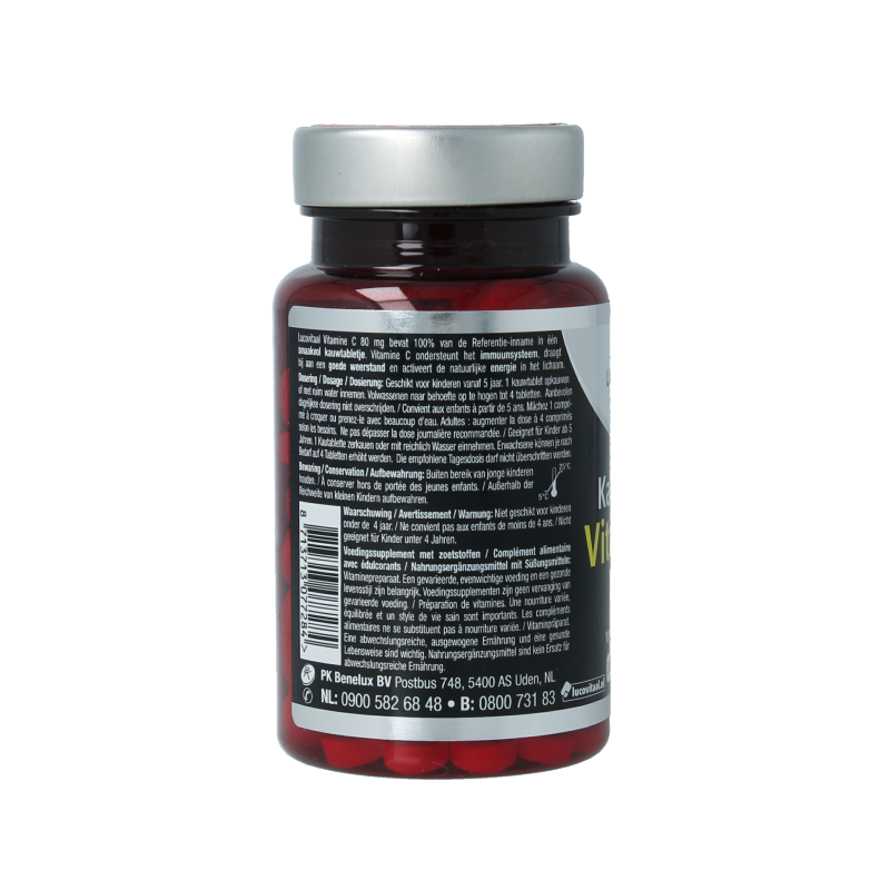 Lucovitaal Vitamine C 80mg citroen 200 Kauwtabletten