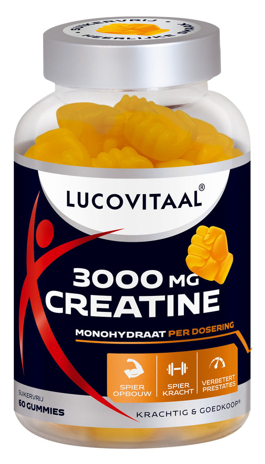 Lucovitaal Creatine 3000mg gummies 60 Stuks