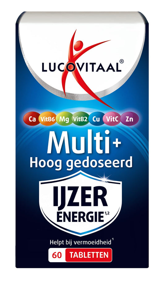 Lucovitaal Vitamine Multi 60.00 Tabletten Lucovitaal Multi+ hoog gedoseerd 60.00 Tabletten