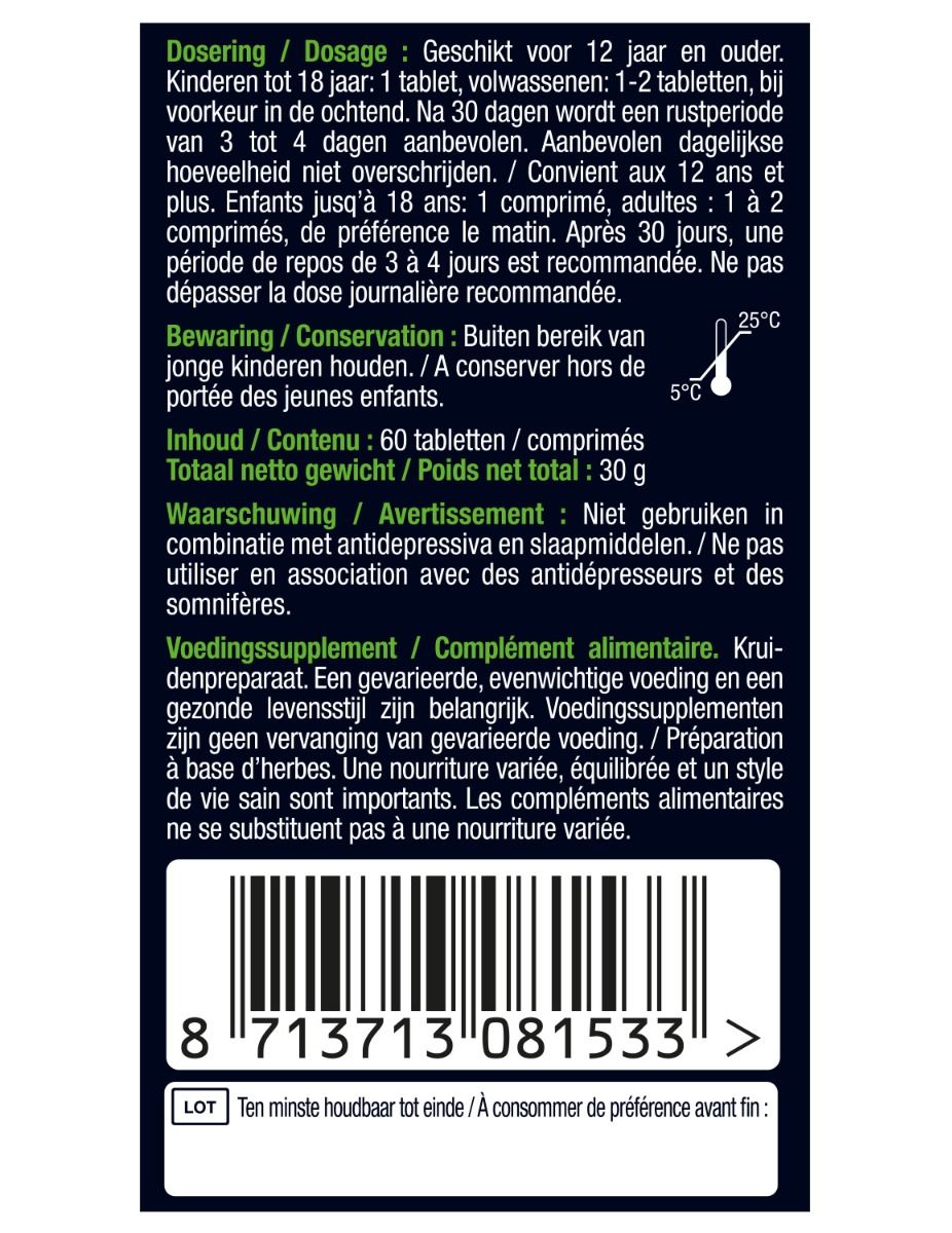 Lucovitaal Rhodiola rosea 60 Tabletten