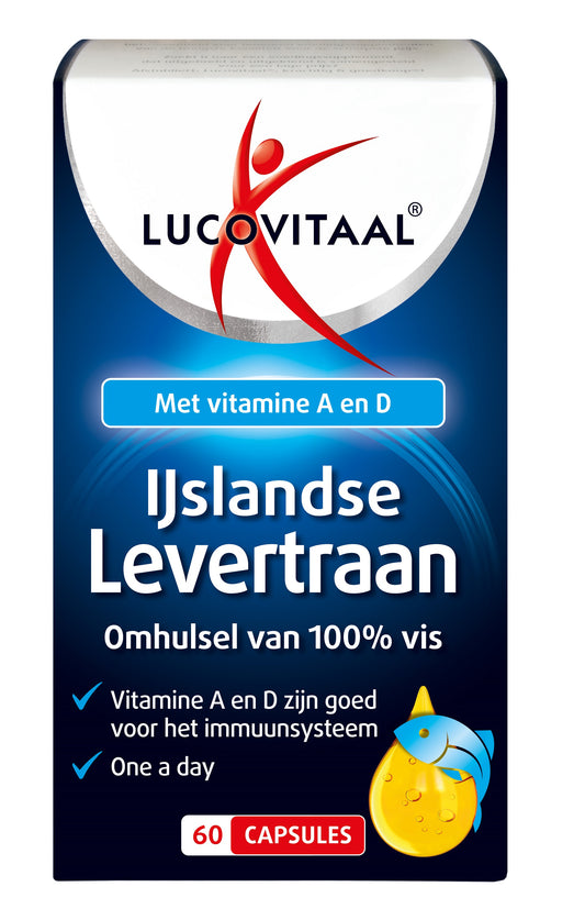 Lucovitaal Levertraan IJslands 60 Capsules