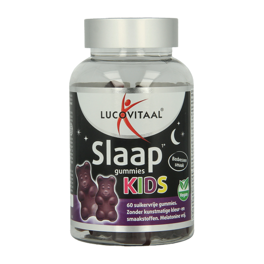 Lucovitaal Slaap gummies kids bosbes vega 60 Gummies