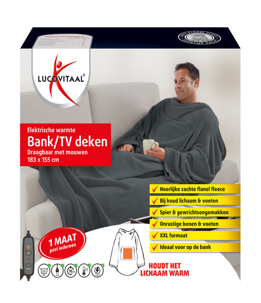 Lucovitaal Electrische warmte bank/TV deken 1 Paar