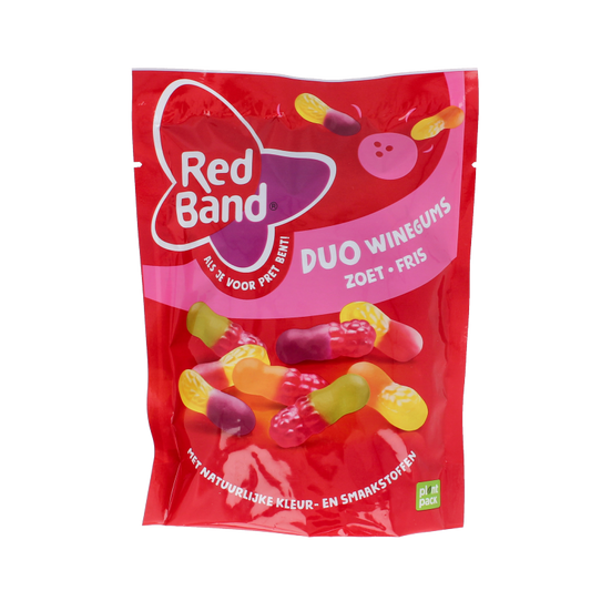 Red Band Winegums duo zoet fris 215 Gram