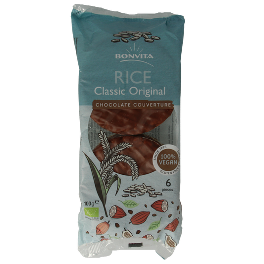 Bonritzz Rijstwafel choco melk bio 100.00 Gram