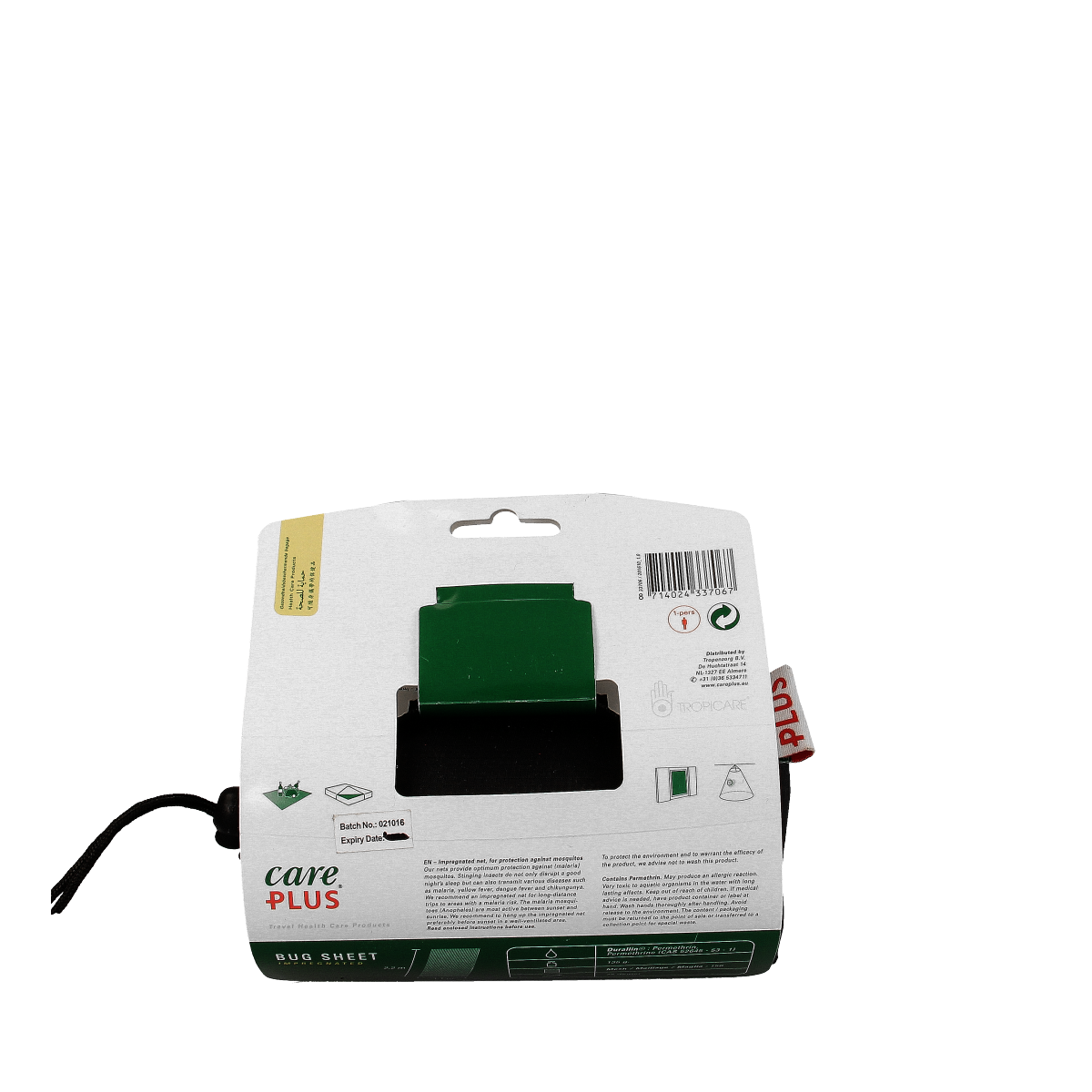 Care Plus Mosquito net light bug sheet durallin 1 persoon  1.00 Stuks