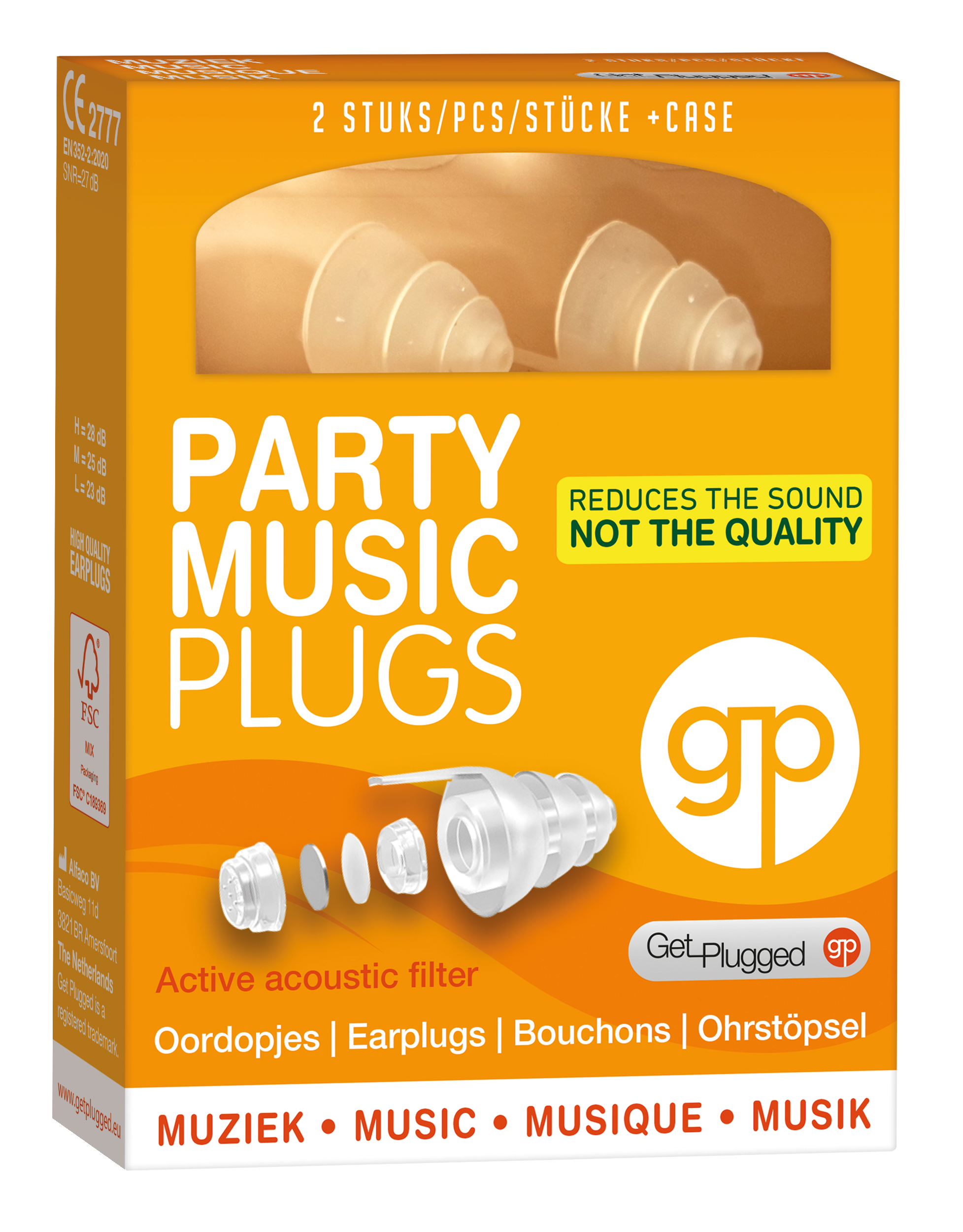 Get Plugged Party music plugs 1 Paar