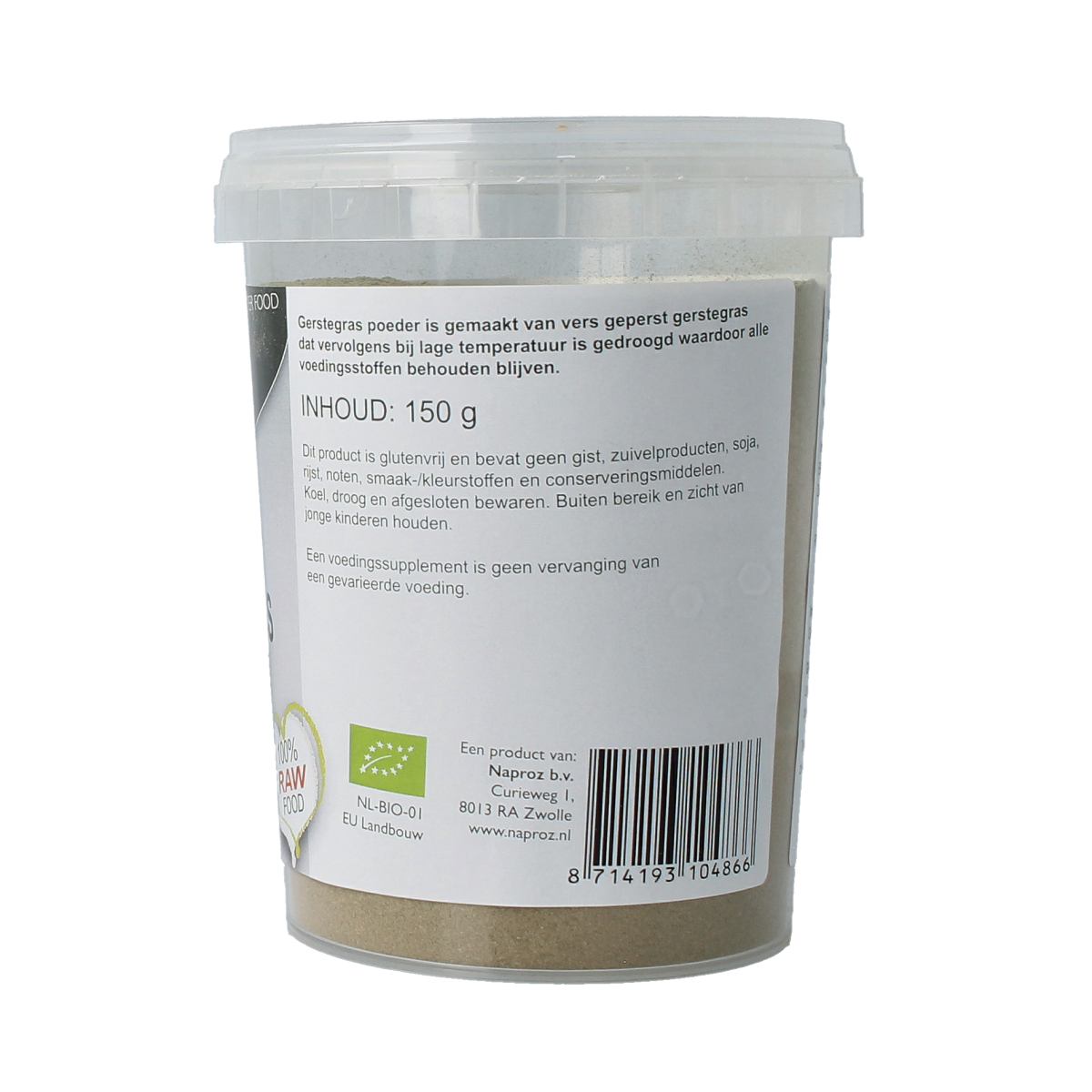 It's Amazing Gerstegras poeder bio  150.00 Gram