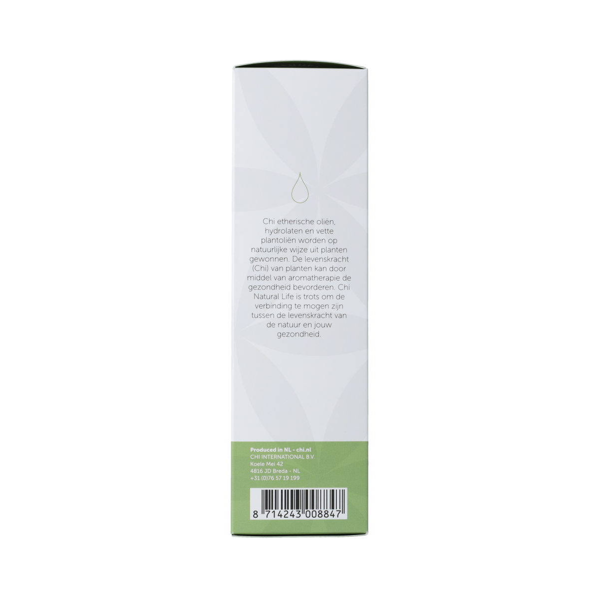 Chi Sinaasappel sweet orange essential oil in 100ml bottle, natural citrus fragrance from Chi brand, with label and dropper cap visible.