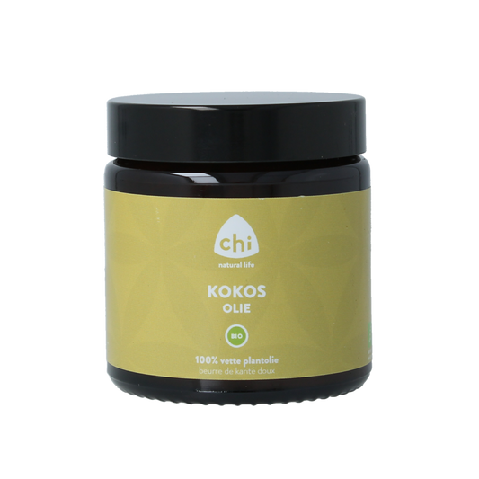 Chi Kokos vette plantenolie eko bio in a clear glass bottle, designed for use with geurverspreiders, with a natural coconut scent