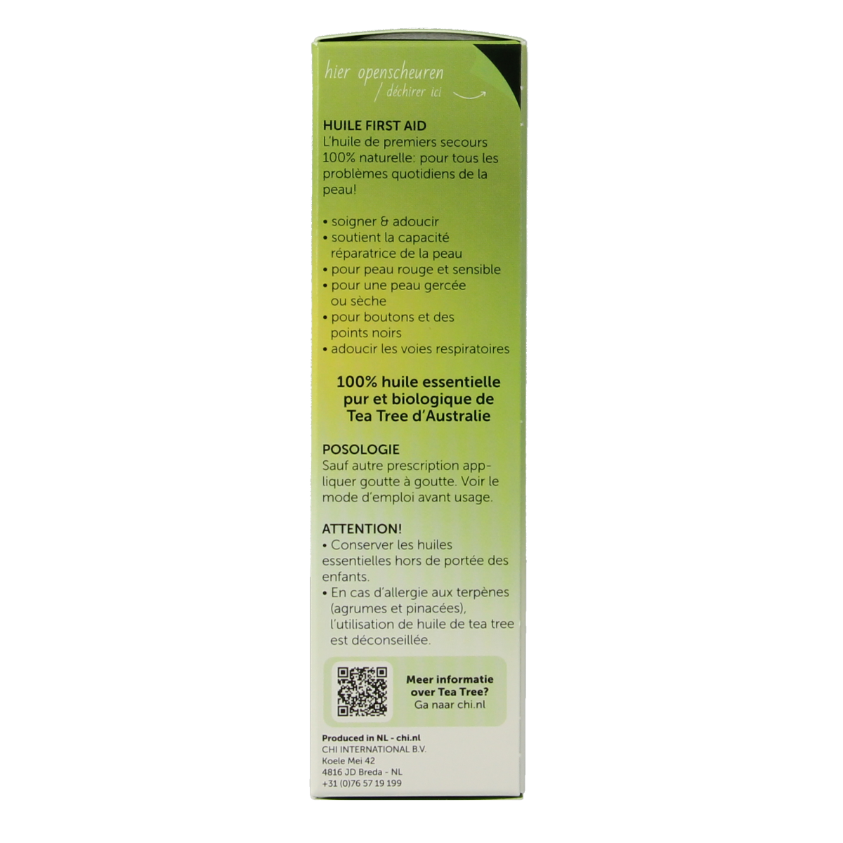 Chi Tea tree (eerste hulp) bio 10.00 Milliliter