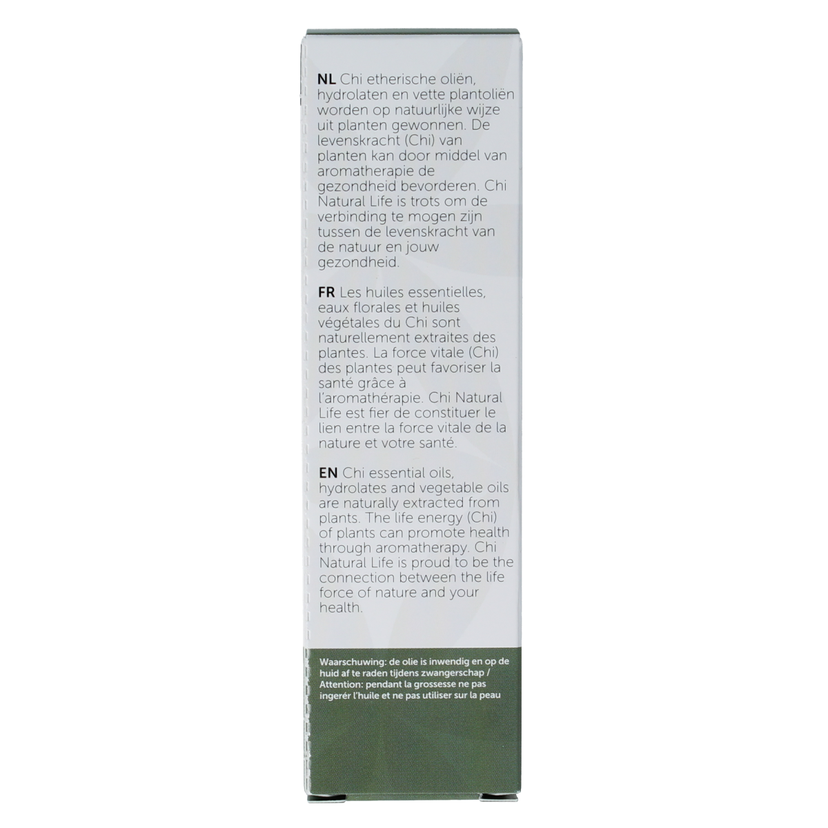 Chi Engelwortel CO2 bio essential oil in a 2.50ml bottle, natural herbal extract for aromatherapy and wellness.