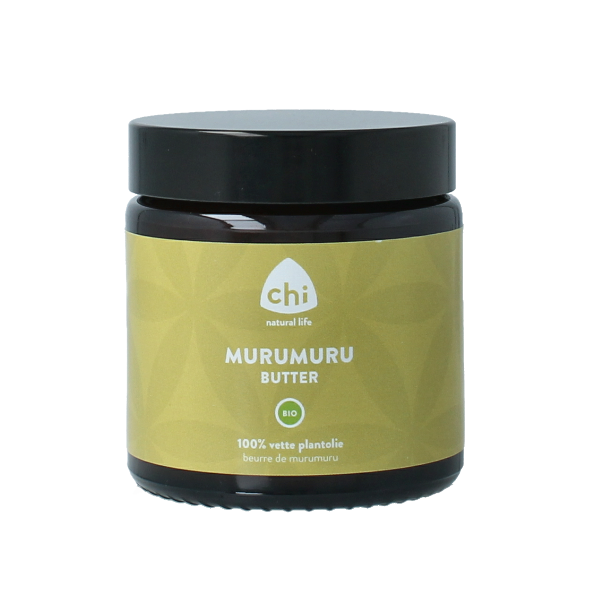 Chi Murumuru butter bio in 100ml container, natural body care product with a smooth, creamy texture for skin nourishment.
