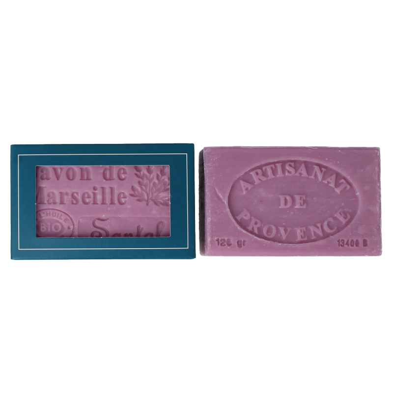 Aroma Vera Marseillezeep santal/sandelhout bio 125 Gram