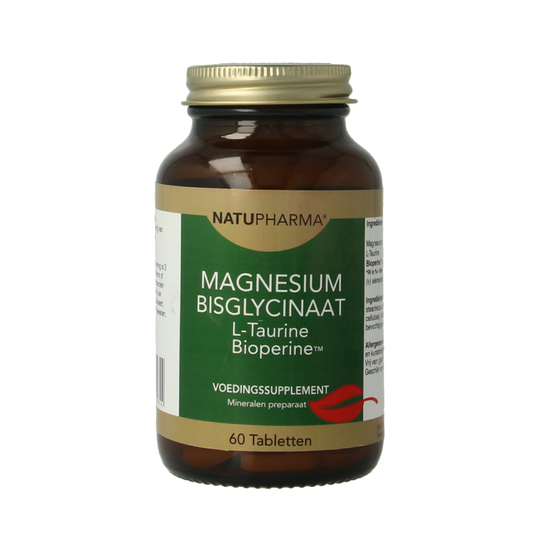 Natupharma Magnesium bisglycinaat 125mg 60 Tabletten