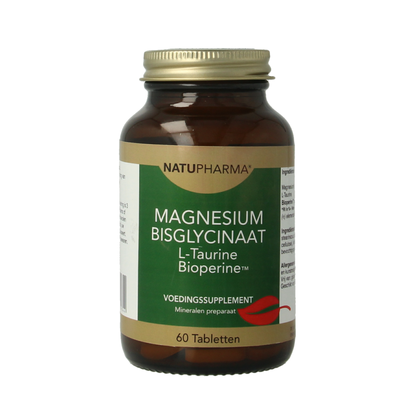 Natupharma Magnesium bisglycinaat 125mg 60 Tabletten