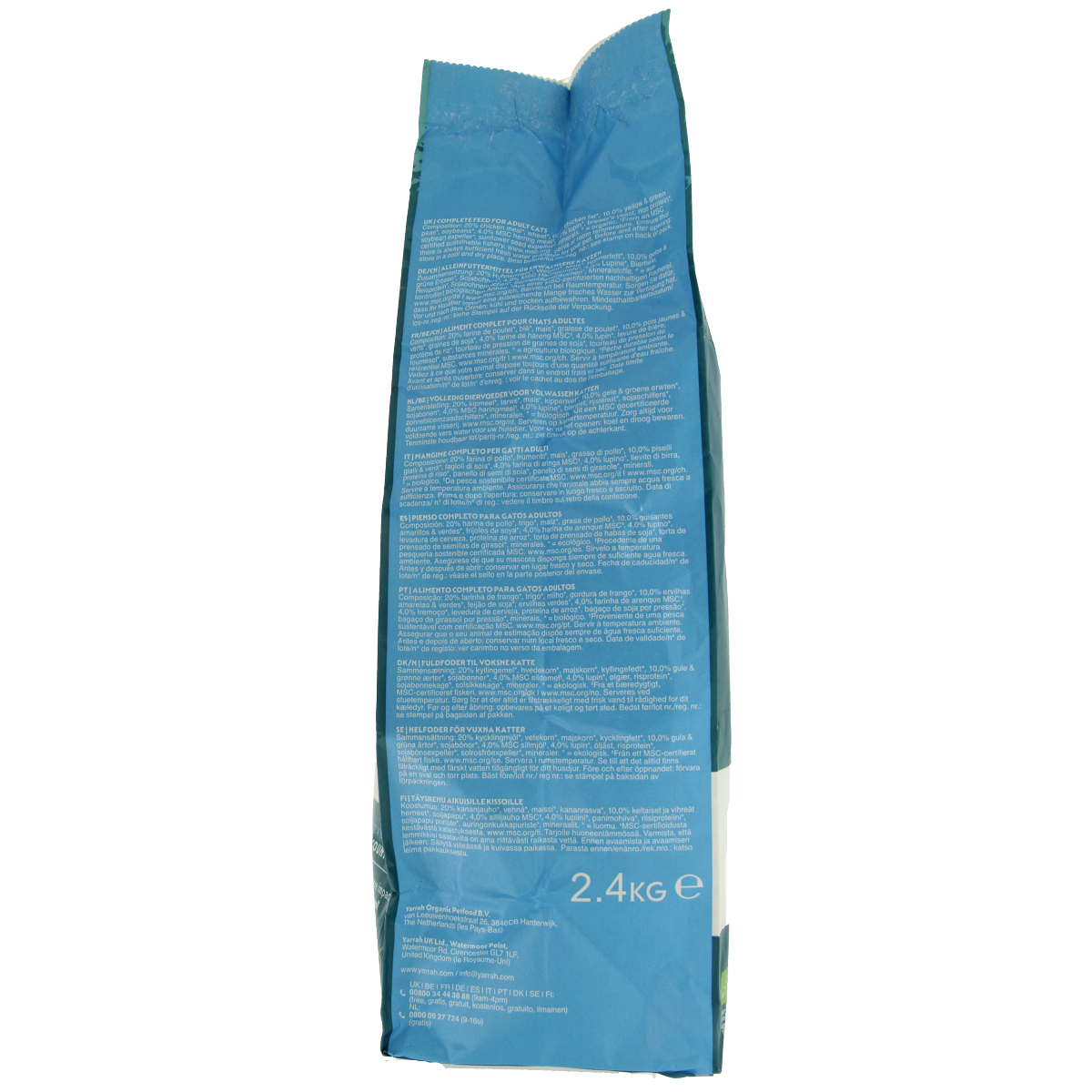 Yarrah Adult kattenvoer met vis en kip bio 2400.00 Gram