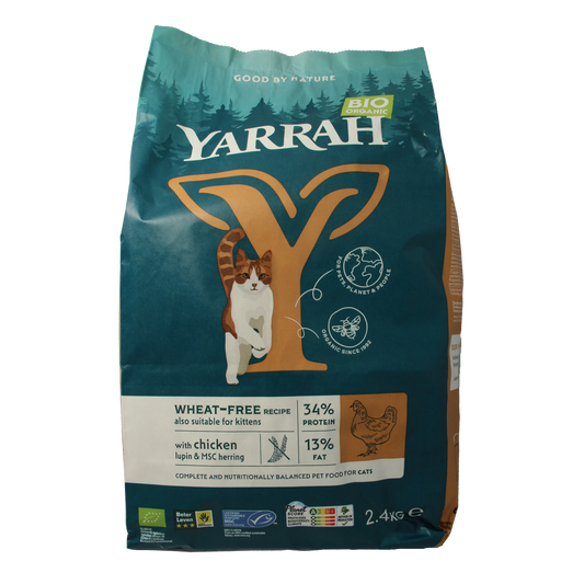 Yarrah Kattenvoer wheat-free bio 2400.00 Gram