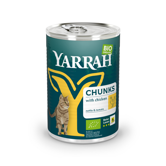 Yarrah Kat kip in saus bio 405.00 Gram